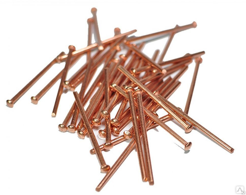 Гвозди финишные медь 1,4*45