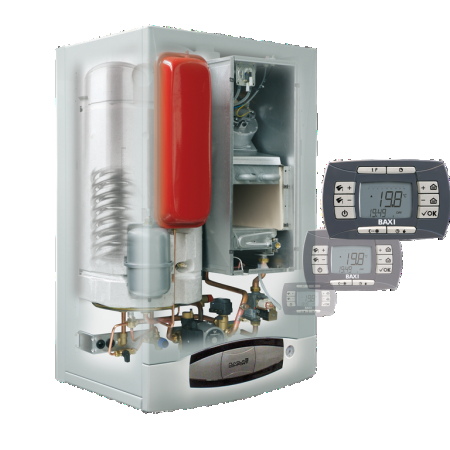 Котел газовый настенный конденсационный со встроенным бойлером BAXI NUVOLA DUO-TEC+ 33 GA Котел газовый настенный конденсационный со встроенным бойлером BAXI NUVOLA DUO-TEC+ 33 GA