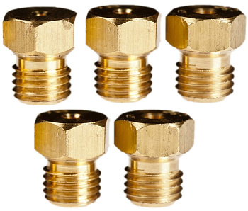 Набор сопел М6х1мм до 2009г GEFEST (природный газ, без гриля)