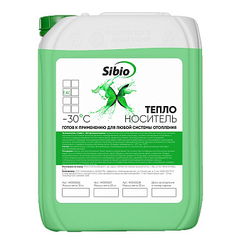 Теплоноситель Sibio 30 10кг (пропиленгликоль) до 30град.
