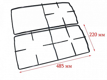 Решетка стола "DARINA" мод. КM341, 485*220мм (комплект 2шт.) (ПГ 56 17 000-01, ПГ 56 17 000)