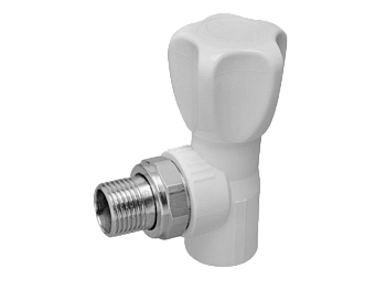 Кран для радиатора угловой 20*1/2