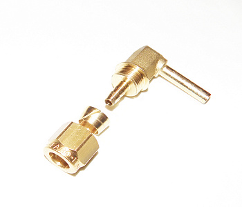 Фитинг для термопластиковой трубки (угловой)  90 гр. 6*8