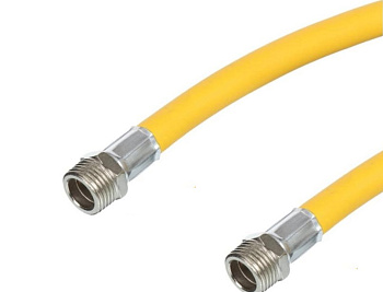 Подводка газ ПВХ  1/2"  250 ш/ш  (желтая)