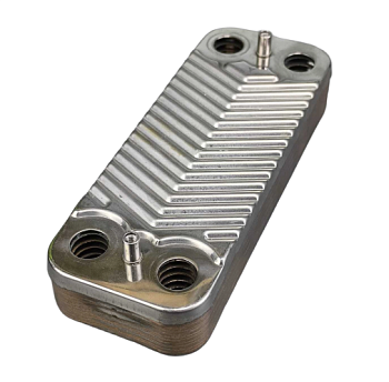 Теплообменник ГВС 12 пластин154 мм диагональный проток для котлов MIZUDO. Hubert. Arderia