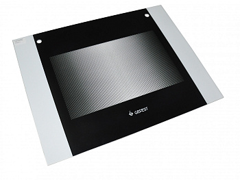 Стекло наружное "GEFEST" мод. 6100-00,-01, черное с термоуказатем, 598*446мм (6100.18.0.001-01,-14)