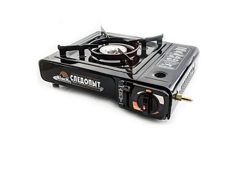 Плита наст. газовая "СЛЕДОПЫТ - Black" (с переходником)/6/	