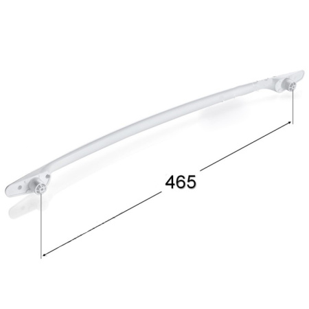 Ручка дверки духовки GEFEST мод 1200, ДА602, (белая) (1200,03,0,001)