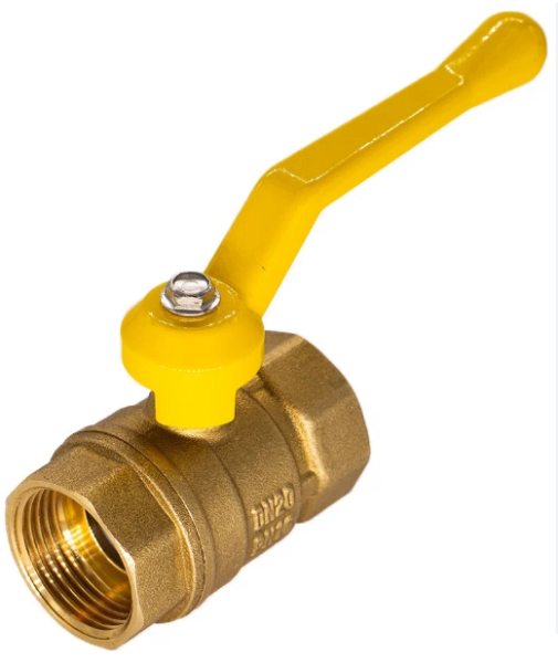 Кран ДУ 20 (газ) шар. рычаг г/г ОПТИМА