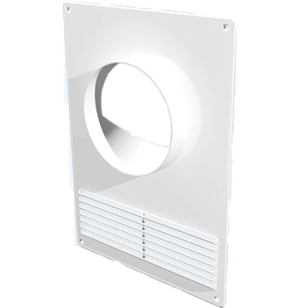 Эковент (площадка торцевая) Фланец прямоуг. 110ПТМ (d=110) с реш.