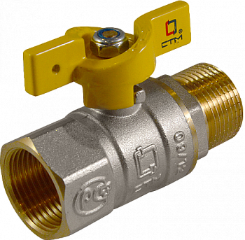 Кран ДУ 15 (газ) шар. бабочка г/ш Кран ДУ 15 (газ) шар. бабочка г/ш