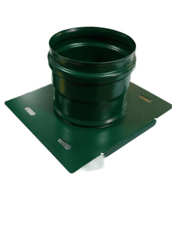 Площадка монтажная ПММ-Р 430-0,5 D100 М (RAL 6005 зеленый мох (T<200C*))  (пр-ль ООО