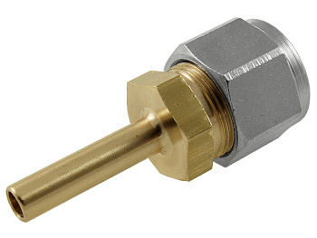 Фитинг для термопластиковой трубки 6*6 (прямой)