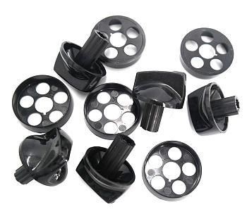 Набор ручек ПГ "DARINA" мод. GM341, 441 (стиль 1A/1B), с г/к духовки, без таймера (черные)