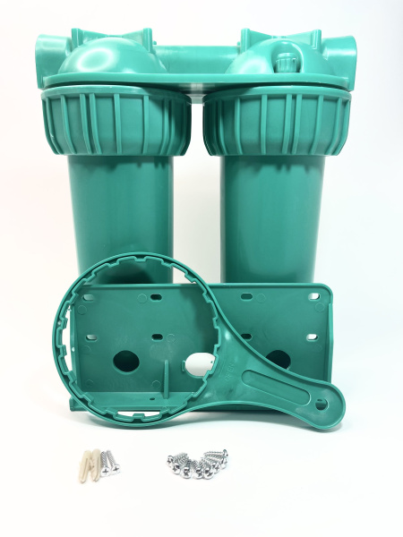 Колба Kristall ECO Slim D 10 NT 3/4(без катриджей, не прозрачная, зеленая)