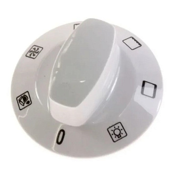 Ручка переключателя режимов духовки "Gorenje", белая, зам. 669188 (375266)