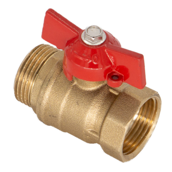 Кран ДУ 20 (вода) шар. бабочка г/ш ОПТИМА