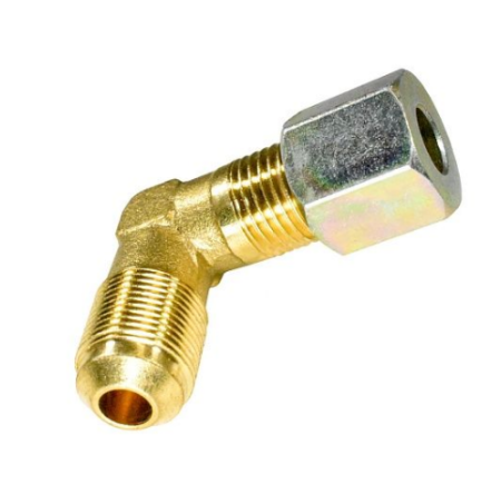 Переходник трубки 90 гр, М14х1/8мм,1 гайка Atiker (ST.052)