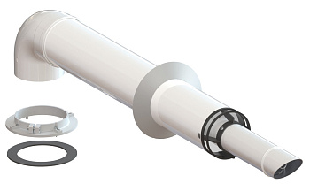 Дымоход коаксиальный 60/100 (с фланцем)(труба 1,1 м,ст. колено-1,декор.манжета-1,адапт. 60/60,хомут) Дымоход коаксиальный 60/100 (с фланцем)(труба 1,1 м,ст. колено-1,декор.манжета-1,адапт. 60/60,хомут)