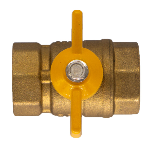 Кран ДУ 20 (газ) шар. бабочка г/г ОПТИМА