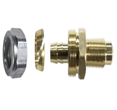 Фитинг в сборе прямой переходник ТПТ 8мм/М10