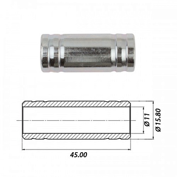 Соединитель для шланга 16*16