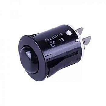 Кнопка розжига "DARINA" мод. GM141-441, черная круглая (ПКН-13)