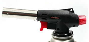 Газовая горелка RUNIS №8, черная, пьезо. (цанг.)/100/	(4-042)