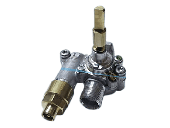 Кран горелки стола "GEFEST" мод. СН2230, 2231 с устр. безопасности, мал. и норм. мощн. SomiPress