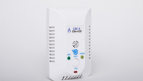 Сигнализатор СН+СО (сигнализатор загазованности два вида газа СЗС-3) с кабелем клапана