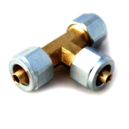 Тройник для термопластиковой трубки 8*8*8