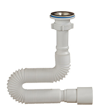 Сифон д/умывальника 1 1/4*40/50  L=1250мм с гофр. "Орио" А-3014