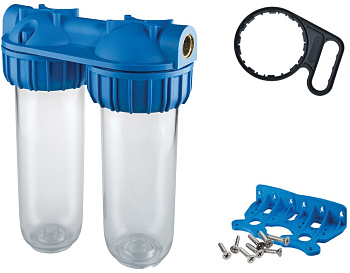 Колба Kristall Slim Т3/4 двойная(без катриджа,прозрачная)