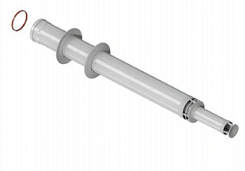 Труба коаксиальная с наконечником антилед 60/100 (1145мм) Труба коаксиальная с наконечником антилед 60/100 (1145мм)