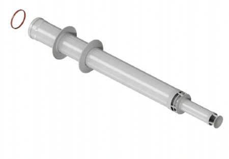 Труба коаксиальная с наконечником антилед 60/100 (1145мм)