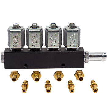 Рампа Rail 4 цилиндра 2 Ом (серая катушка)*